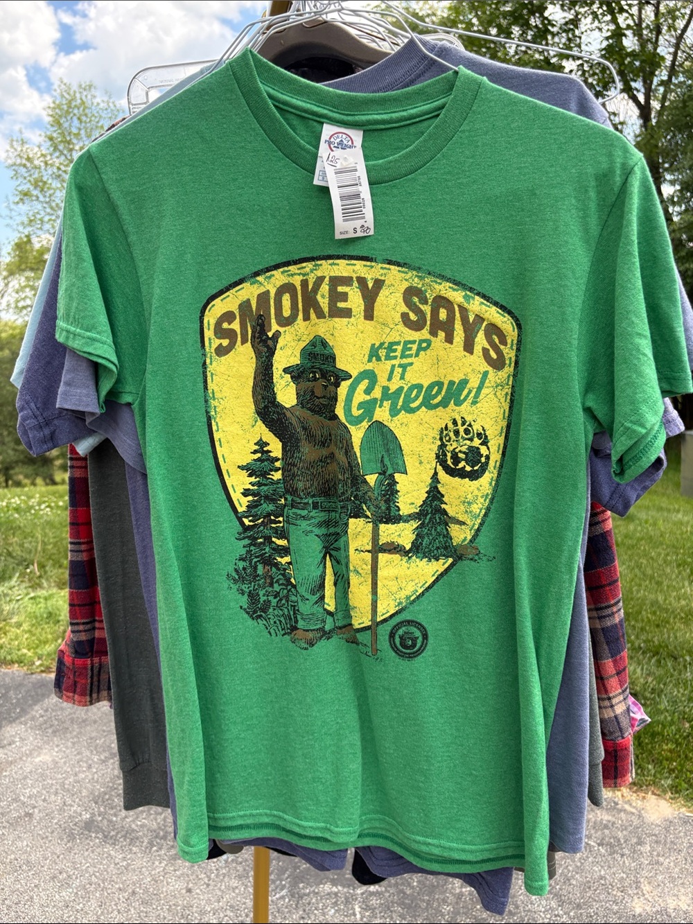 ‘Smokey Says Keep It Green’ Smokey The Bear 🐻 Graphic Tee